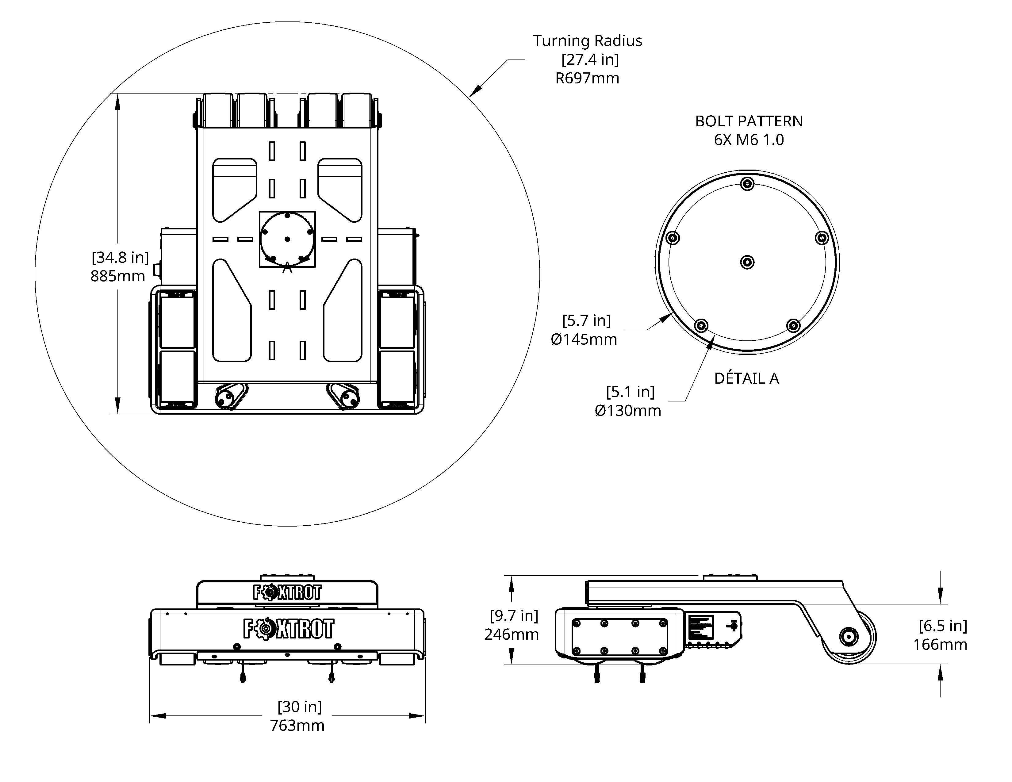 Industrial drawing of Bridge 40 dimensions