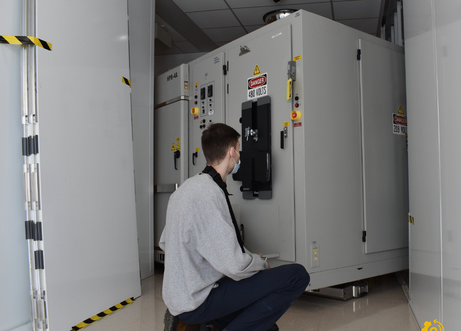 Déménagement dans une salle blanche