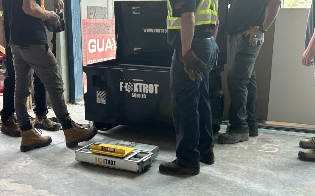 Déplacement transformateur électrique en sécurité avec le SOLO10